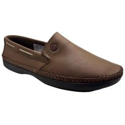 Nuevo Zapato Mocasin De Cuero Hombre Marron Freeway Logan 6-523