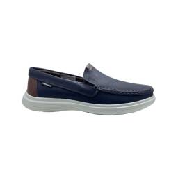 Zapato Mocasin Casual De Cuero Para Hombre Pegada