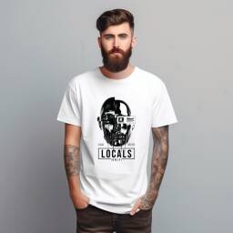 Remera Estampada 100% algodn Locals