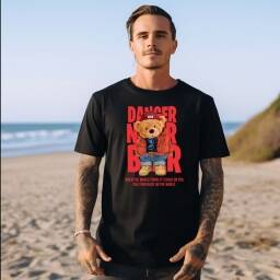 Remera Camisetas Estampada 100% algodn Oso Danger