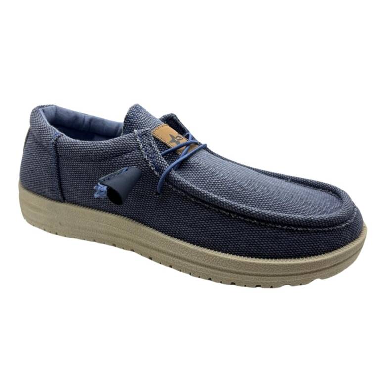 Mocasin Zapatilla De Lona Ajustable 