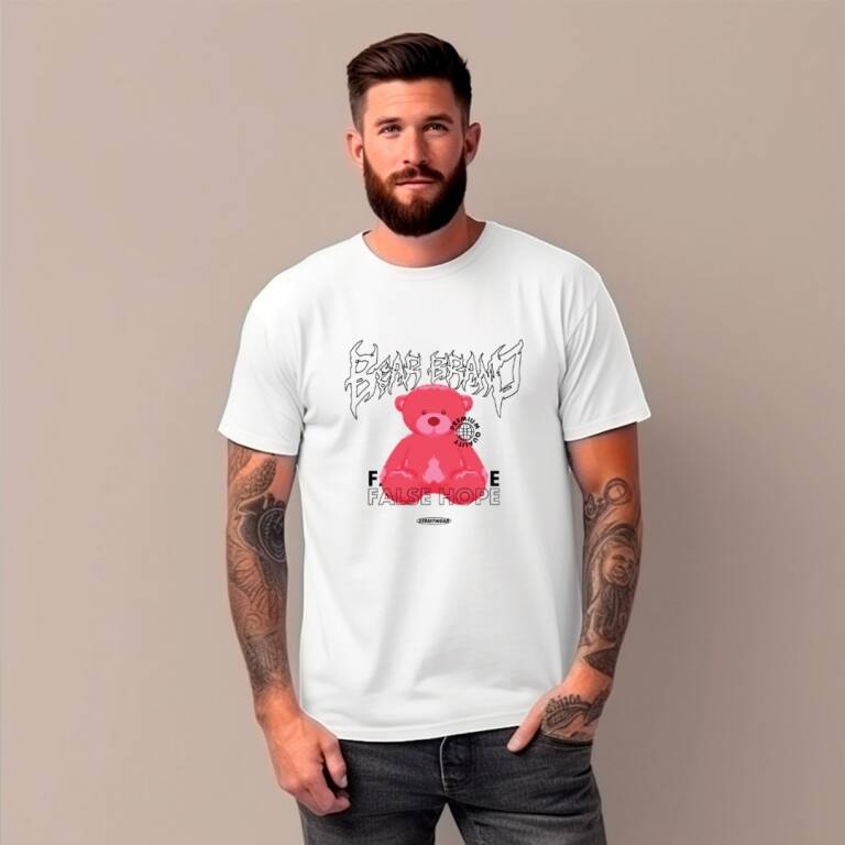 Remera Estampada 100% algodn Bear