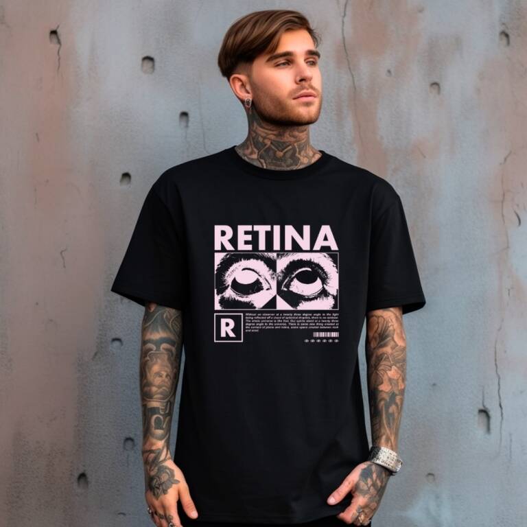 Remera Estampada 100% algodn Retina