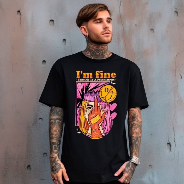 Remera Estampada 100% algodn im fine