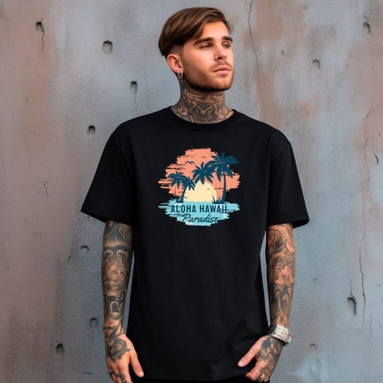 Remera Camisetas Estampada 100% algodn aloha